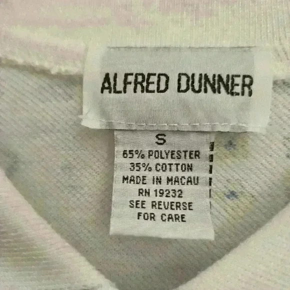 Alfred Dunner Vintage Polo Shirt W/Sequence &Zipper, Size S/M - Picture 2 of 4